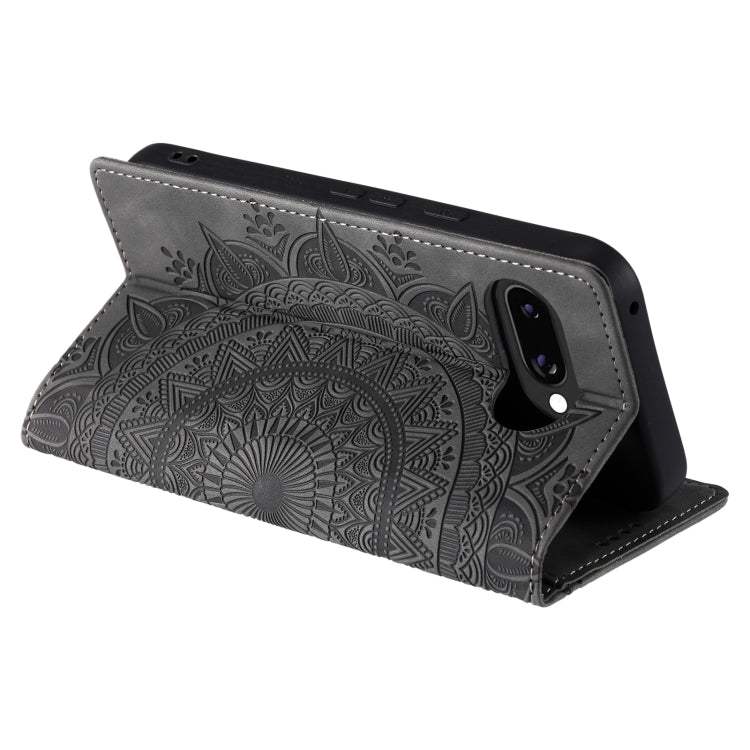 For Google Pixel 9a Totem Embossed Magnetic Leather Phone Case