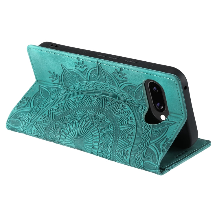For Google Pixel 9a Totem Embossed Magnetic Leather Phone Case