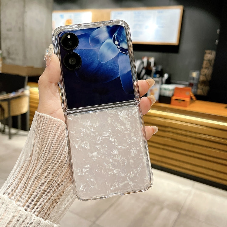 For Xiaomi Mix Flip Pearlescent Shell Texture Phone Case