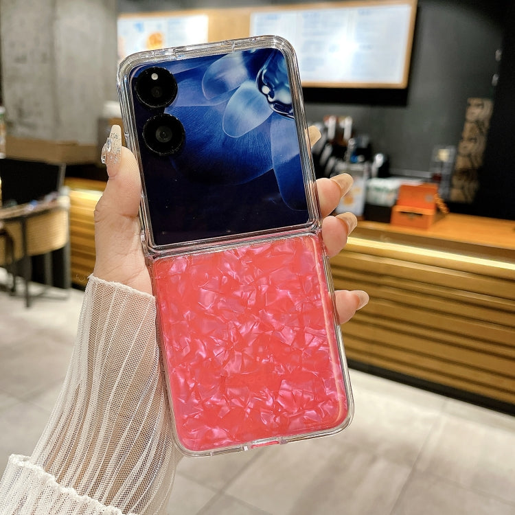 For Xiaomi Mix Flip Pearlescent Shell Texture Phone Case
