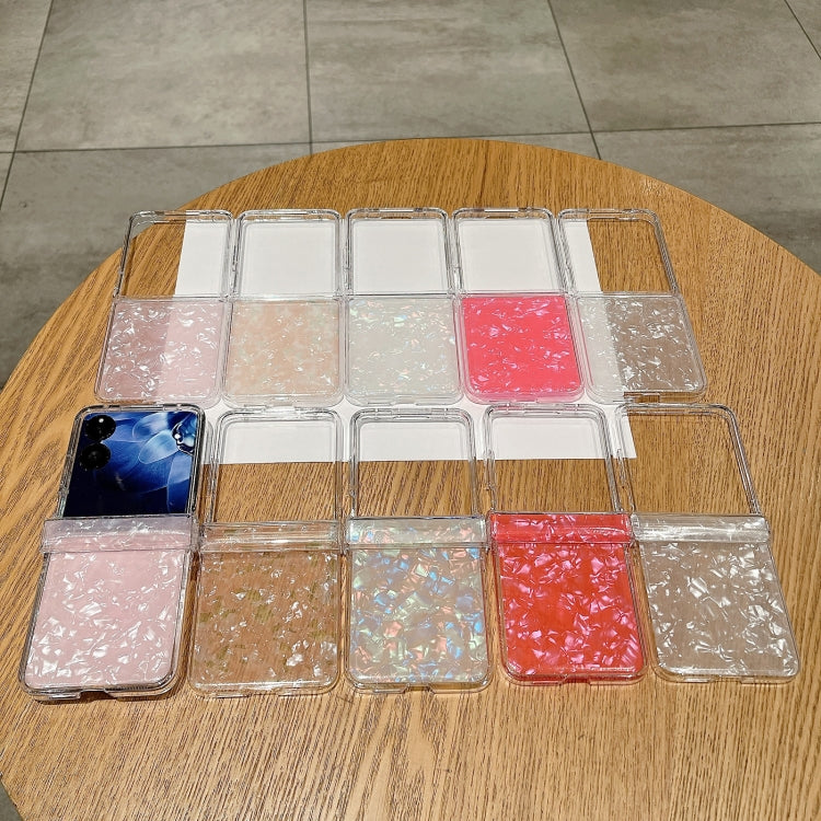 For Xiaomi Mix Flip Pearlescent Shell Texture Phone Case