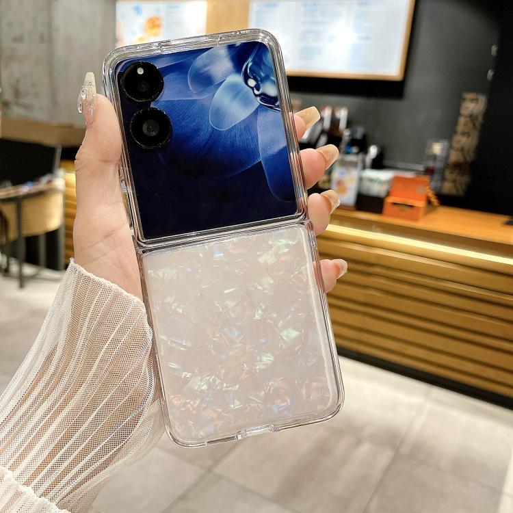 For Xiaomi Mix Flip 2 Pearlescent Shell Texture Phone Case