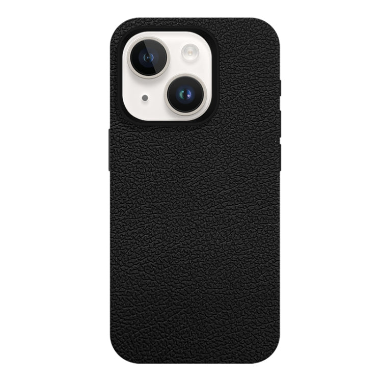 For iPhone 14 Skin Feel Leather Texture MagSafe Magnetic Phone Case