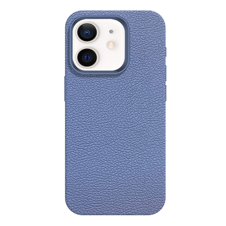 For iPhone 12 Skin Feel Leather Texture MagSafe Magnetic Phone Case