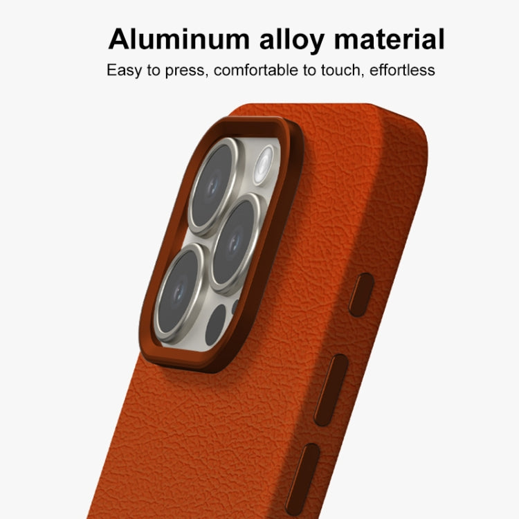 For iPhone 14 Pro Max Skin Feel Leather Texture MagSafe Magnetic Phone Case
