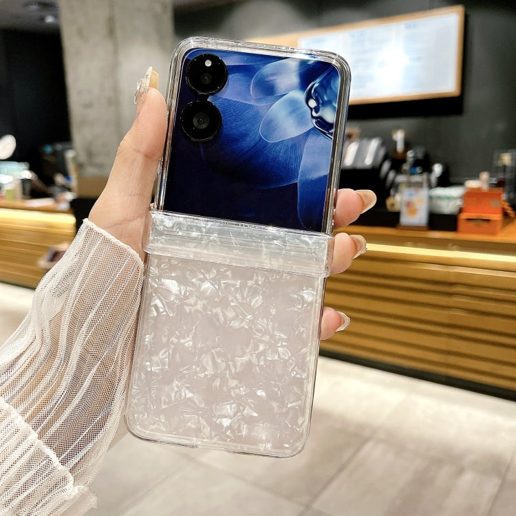 For Xiaomi Mix Flip Three-piece Set Pearlescent Shell Texture Phone Case