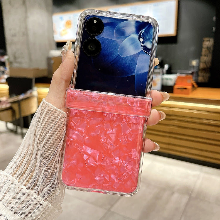For Xiaomi Mix Flip Three-piece Set Pearlescent Shell Texture Phone Case
