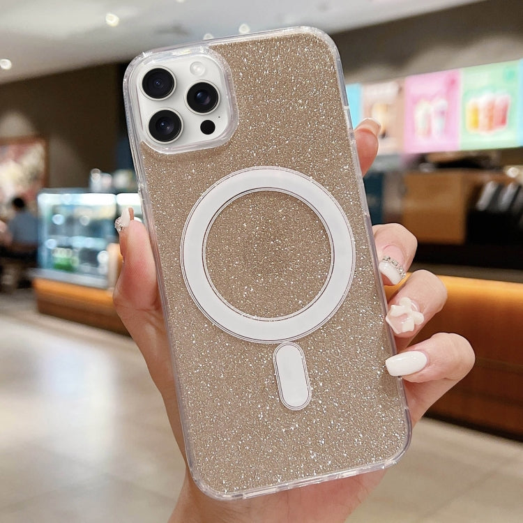 For iPhone 12 / 12 Pro Acrylic Transparent Glitter MagSafe Phone Case