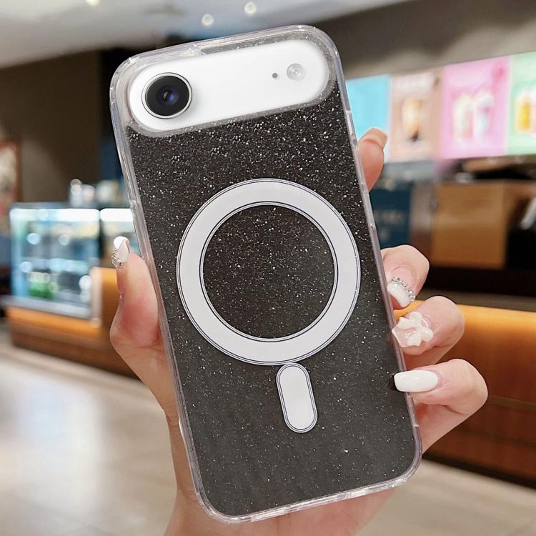 For iPhone Air Acrylic Transparent Glitter MagSafe Phone Case