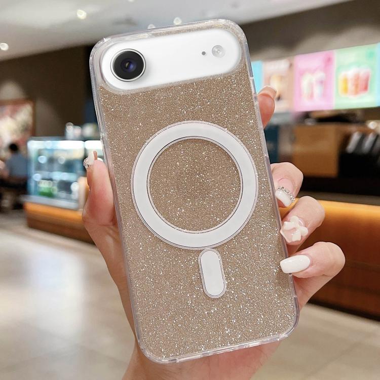 For iPhone Air Acrylic Transparent Glitter MagSafe Phone Case