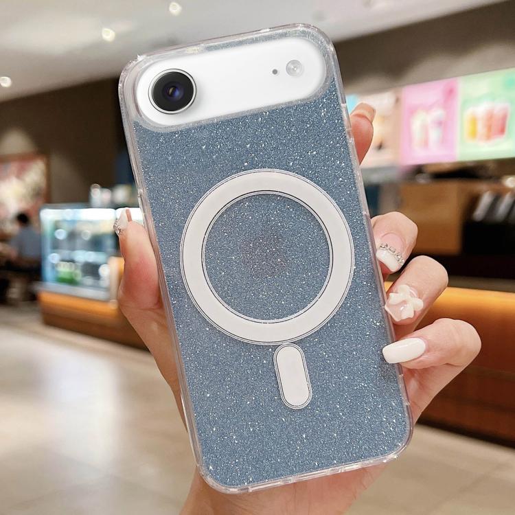 For iPhone Air Acrylic Transparent Glitter MagSafe Phone Case