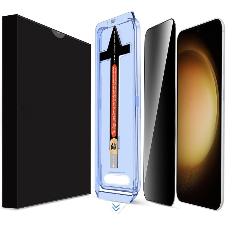 For Samsung Galaxy S23+ 5G LK Easy Install Privacy Tempered Glass Film - Black