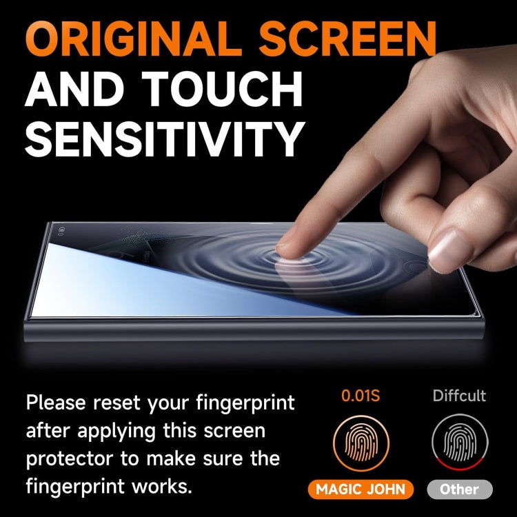 For Samsung Galaxy S21 FE 5G LK Easy Install Privacy Tempered Glass Film - Black