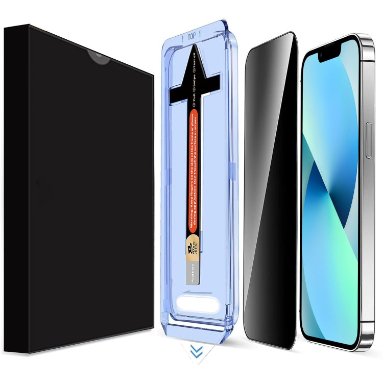 For iPhone 13 / 13 Pro LK Easy Install Privacy Tempered Glass Film - Black