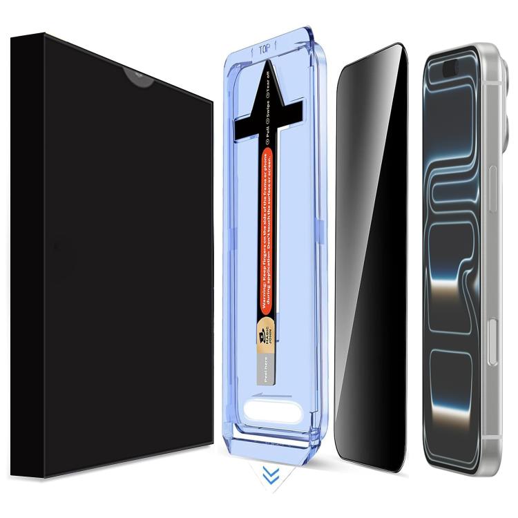 For iPhone 17 Pro LK Easy Install Privacy Tempered Glass Film - Black