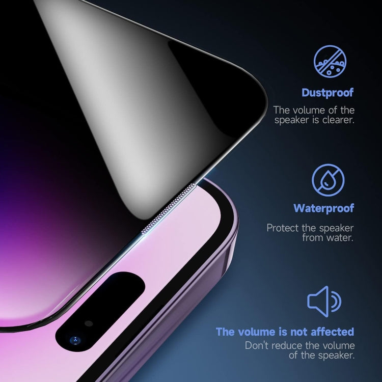 For iPhone 17 Pro Max LK Easy Install Privacy Tempered Glass Film - Black
