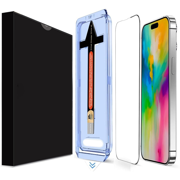 For iPhone 16 Pro Max LK Easy Install HD Tempered Glass Film - Black