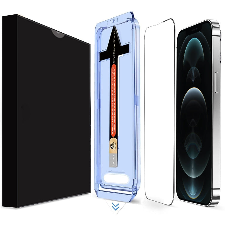 For iPhone 12 Pro Max LK Easy Install HD Tempered Glass Film - Black