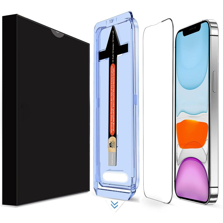 For iPhone 11 LK Easy Install HD Tempered Glass Film - Black