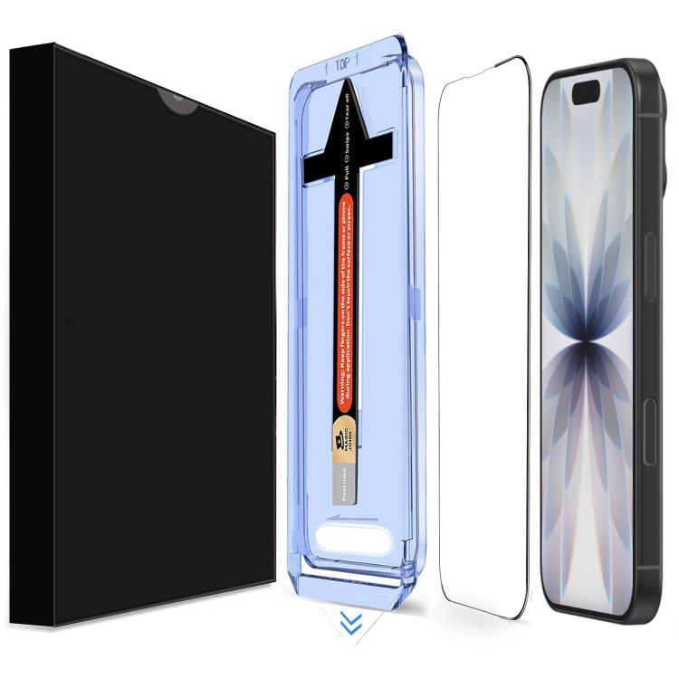 For iPhone 17 LK Easy Install HD Tempered Glass Film - Black