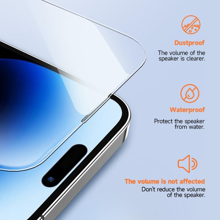 For iPhone 17 Pro Max LK Easy Install HD Tempered Glass Film - Black