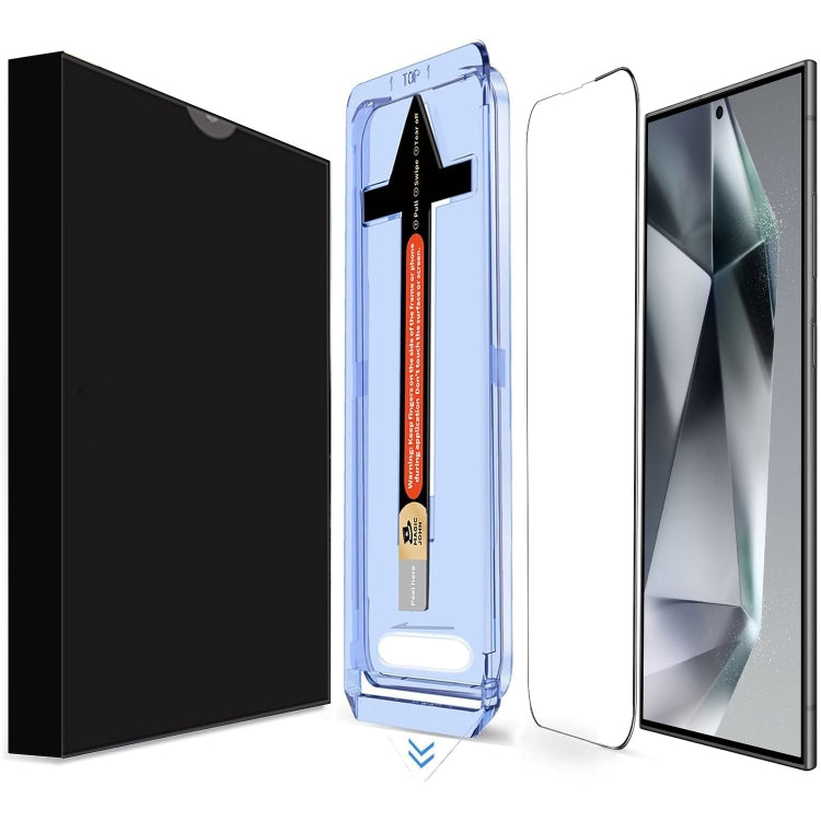 For Samsung Galaxy S24 Ultra 5G LK Easy Install HD Tempered Glass Film - Black