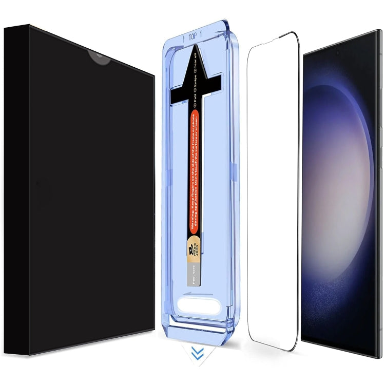 For Samsung Galaxy S23 Ultra 5G LK Easy Install HD Tempered Glass Film - Black