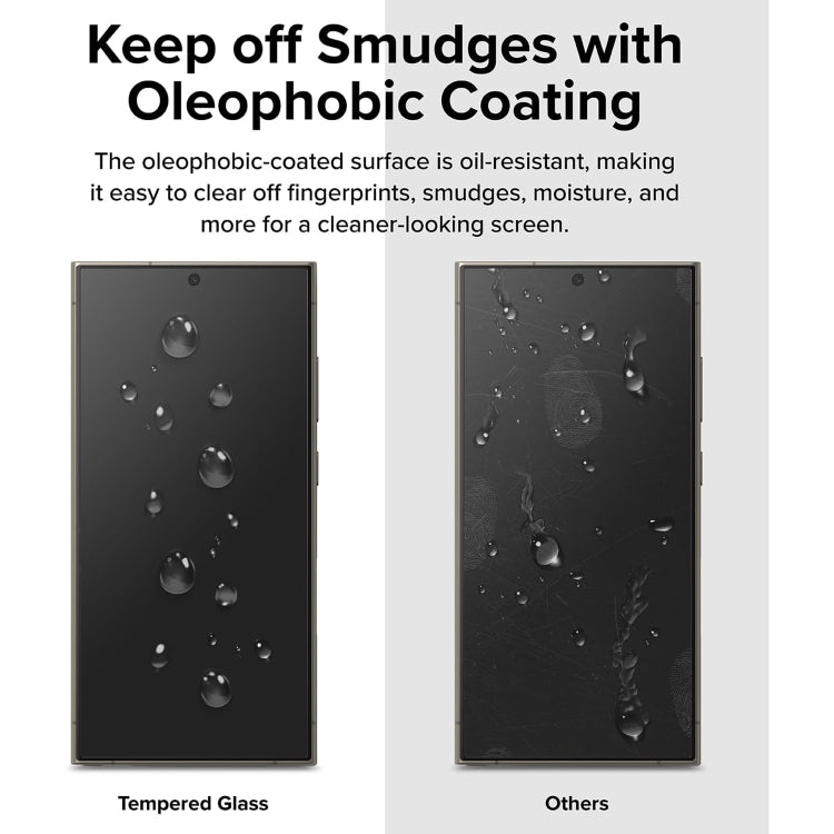 For Samsung Galaxy S23 Ultra 5G LK Easy Install HD Tempered Glass Film - Black