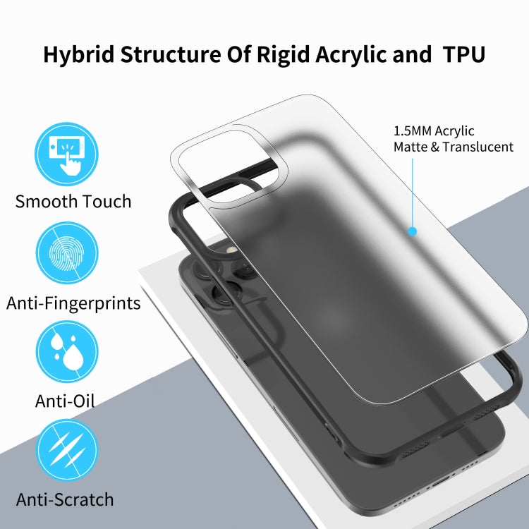 For iPhone 12 mini Sound Coversion Shockproof Frosted Acrylic Protective Case
