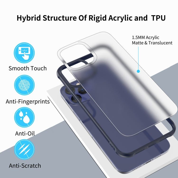 For iPhone 12 / 12 Pro Sound Coversion Shockproof Frosted Acrylic Protective Case