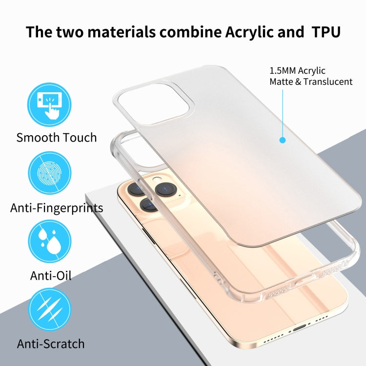 For iPhone 12 / 12 Pro Sound Coversion Shockproof Frosted Acrylic Protective Case