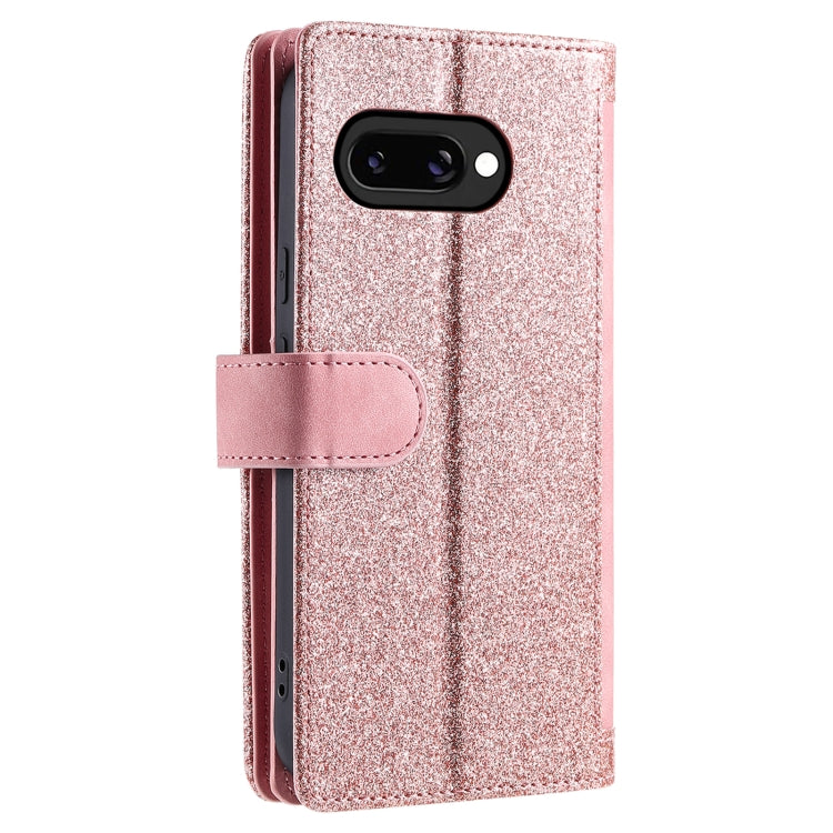 For Google Pixel 9a Nine Card Zipper Bag Leather Phone Case with Lanyard