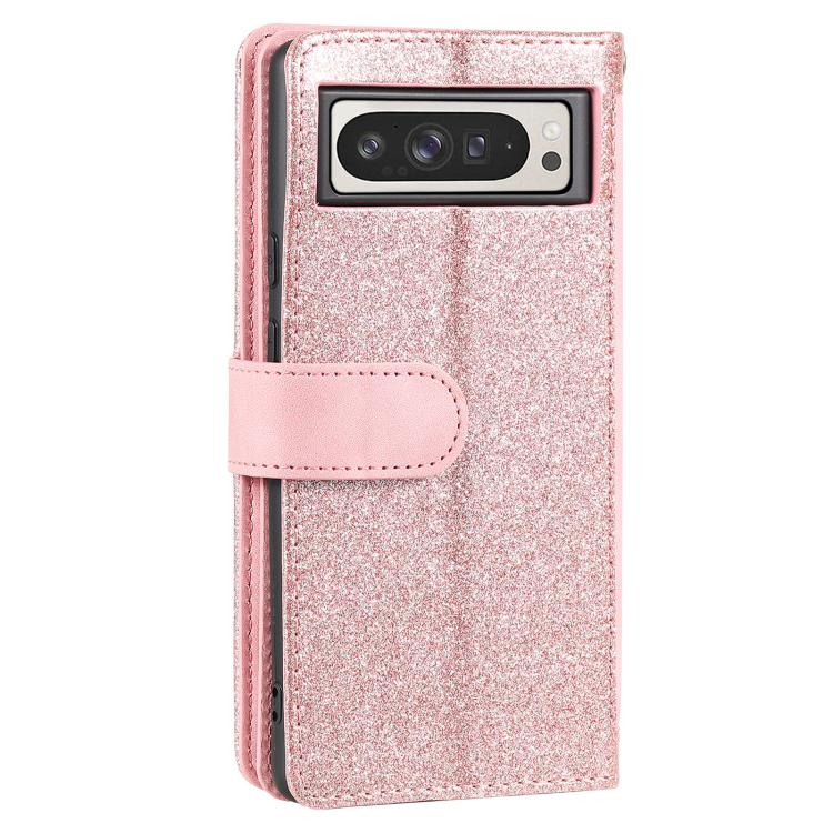 For Google Pixel 10 Pro XL Nine Card Zipper Bag Leather Phone Case with Lanyard