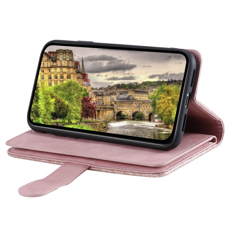 For Google Pixel 10 / 10 Pro Nine Card Zipper Bag Leather Phone Case with Lanyard