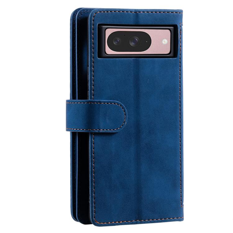For Google Pixel 10 / 10 Pro Nine Card Zipper Bag Leather Phone Case with Lanyard