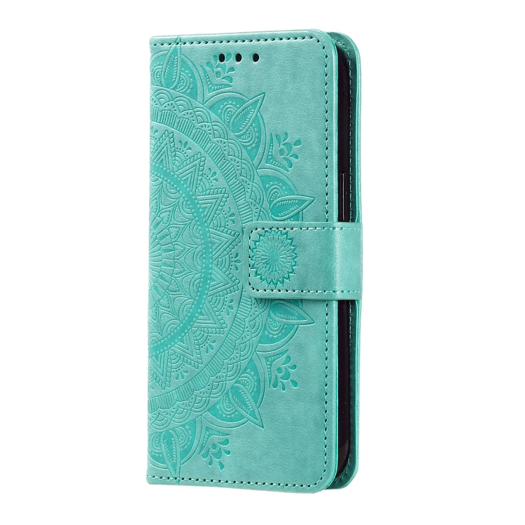 For Google Pixel 9 / 9 Pro Totem Flower Embossed Leather Phone Case with Lanyard