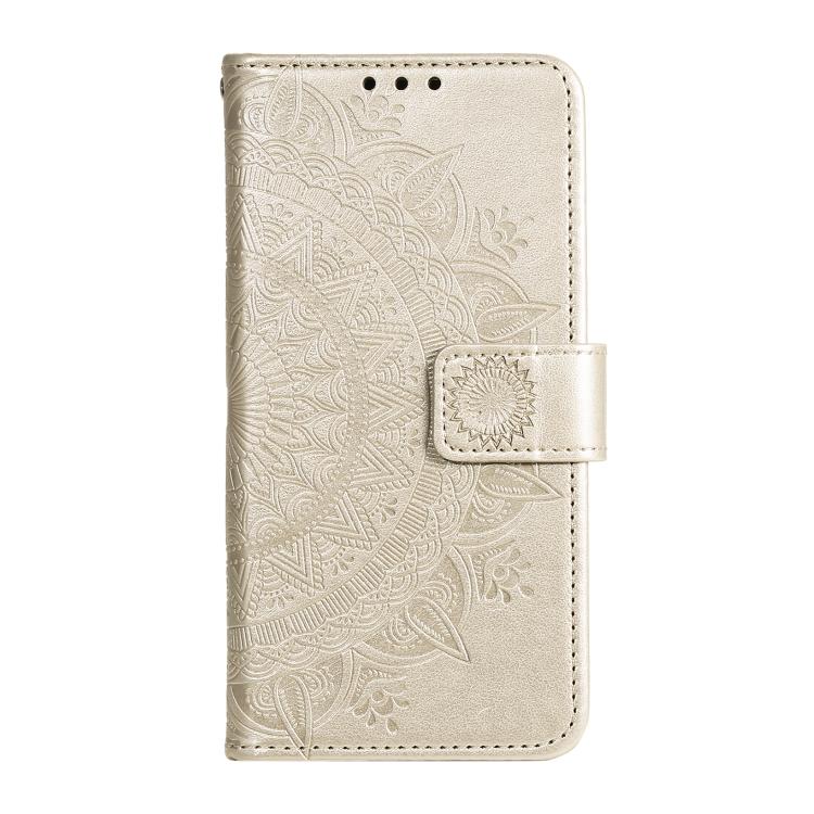For Google Pixel 10 / 10 Pro Totem Flower Embossed Leather Phone Case with Lanyard