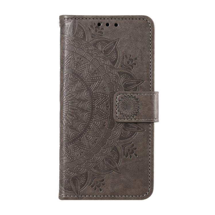 For Google Pixel 10 / 10 Pro Totem Flower Embossed Leather Phone Case with Lanyard