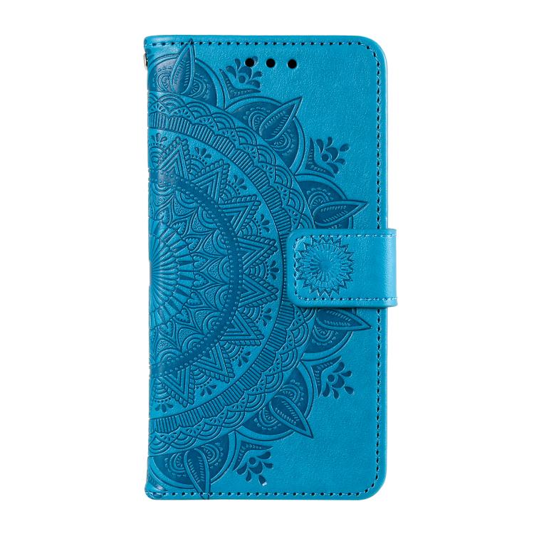 For Google Pixel 10 / 10 Pro Totem Flower Embossed Leather Phone Case with Lanyard