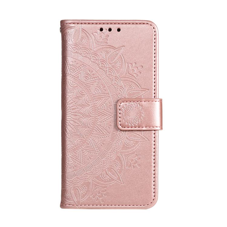For Google Pixel 10 / 10 Pro Totem Flower Embossed Leather Phone Case with Lanyard
