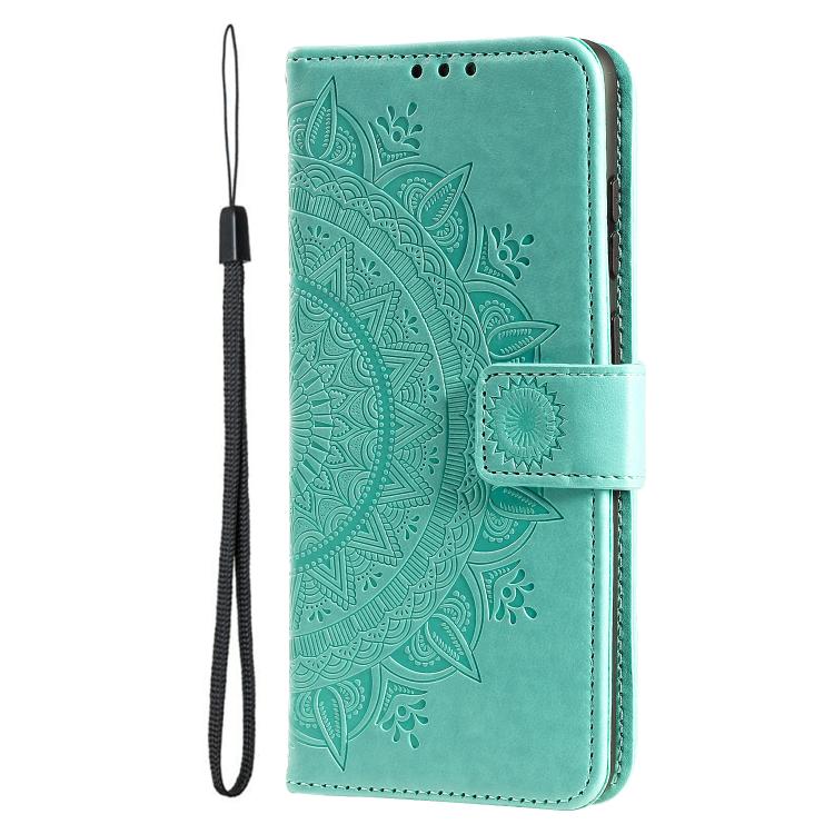 For Google Pixel 10a Totem Flower Embossed Leather Phone Case with Lanyard