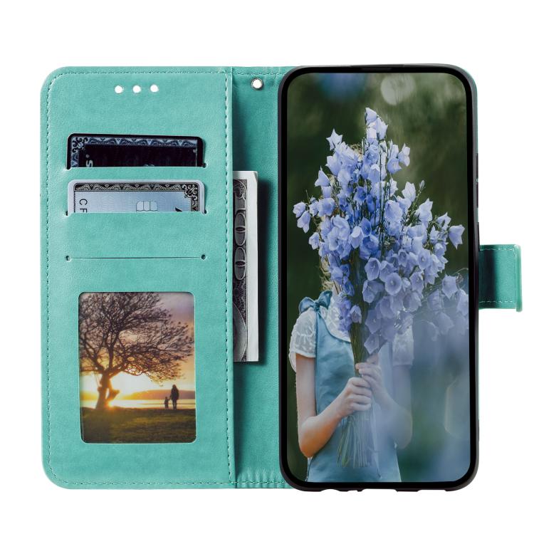 For Google Pixel 10a Totem Flower Embossed Leather Phone Case with Lanyard