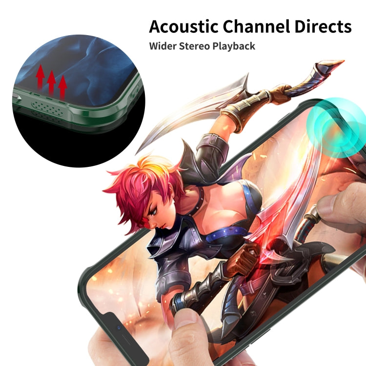 For iPhone 12 / 12 Pro Sound Coversion Shockproof Acrylic Protective Case