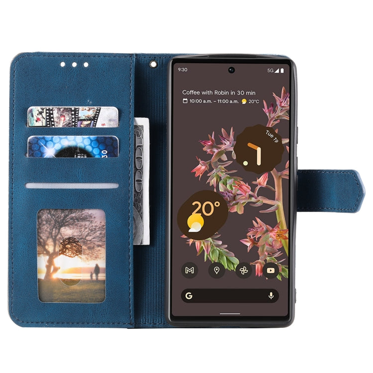 For Google Pixel 9 Pro XL Nail Skin Feel Stitching Calf Texture Leather Phone Case