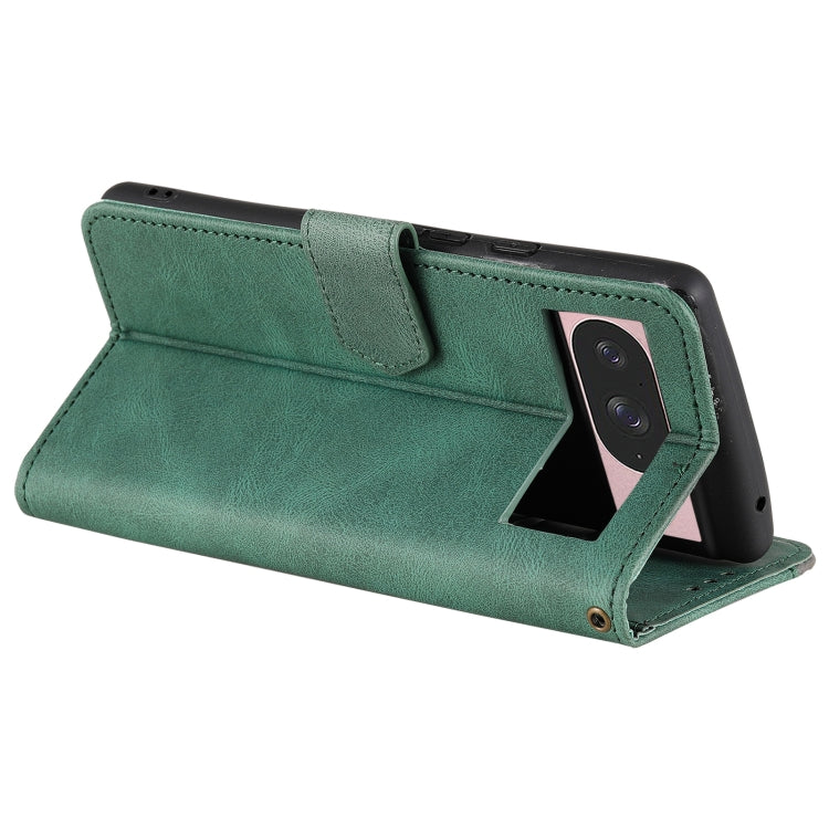For Google Pixel 9 / 9 Pro Nail Skin Feel Stitching Calf Texture Leather Phone Case
