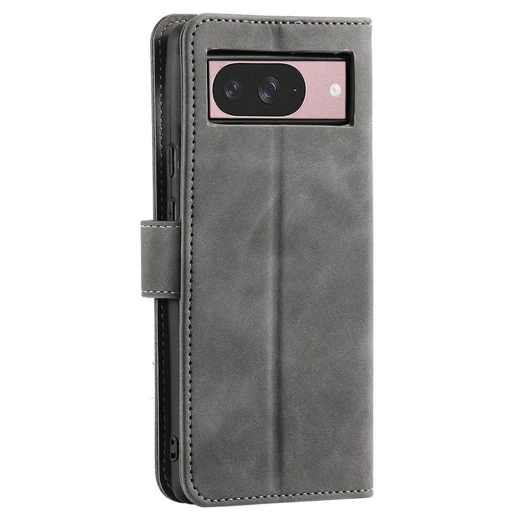 For Google Pixel 9 / 9 Pro Nail Skin Feel Stitching Calf Texture Leather Phone Case