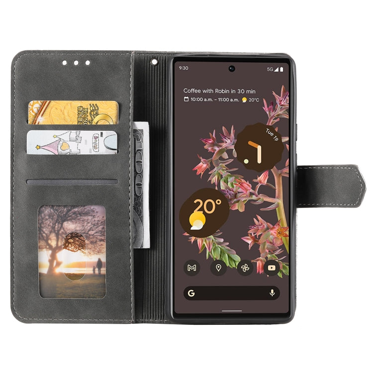 For Google Pixel 9 / 9 Pro Nail Skin Feel Stitching Calf Texture Leather Phone Case