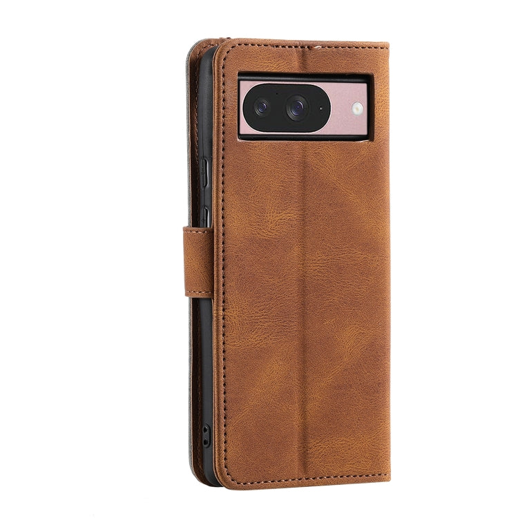 For Google Pixel 9 / 9 Pro Nail Skin Feel Stitching Calf Texture Leather Phone Case