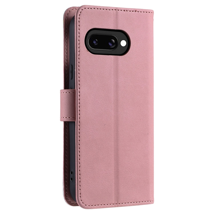 For Google Pixel 9a Nail Skin Feel Stitching Calf Texture Leather Phone Case