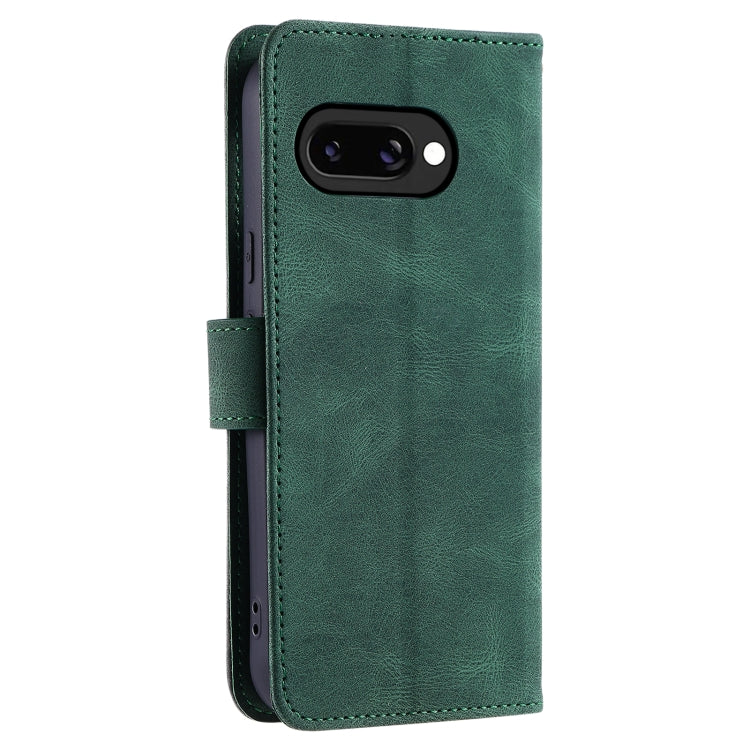 For Google Pixel 9a Nail Skin Feel Stitching Calf Texture Leather Phone Case